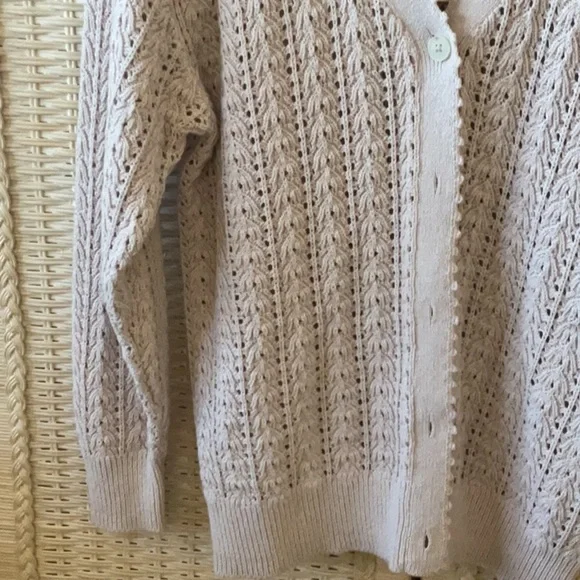 Aritzia Wilfred Free Reverence Cardigan Vin Gris (like a light lavendar color). - Picture 11 of 14
